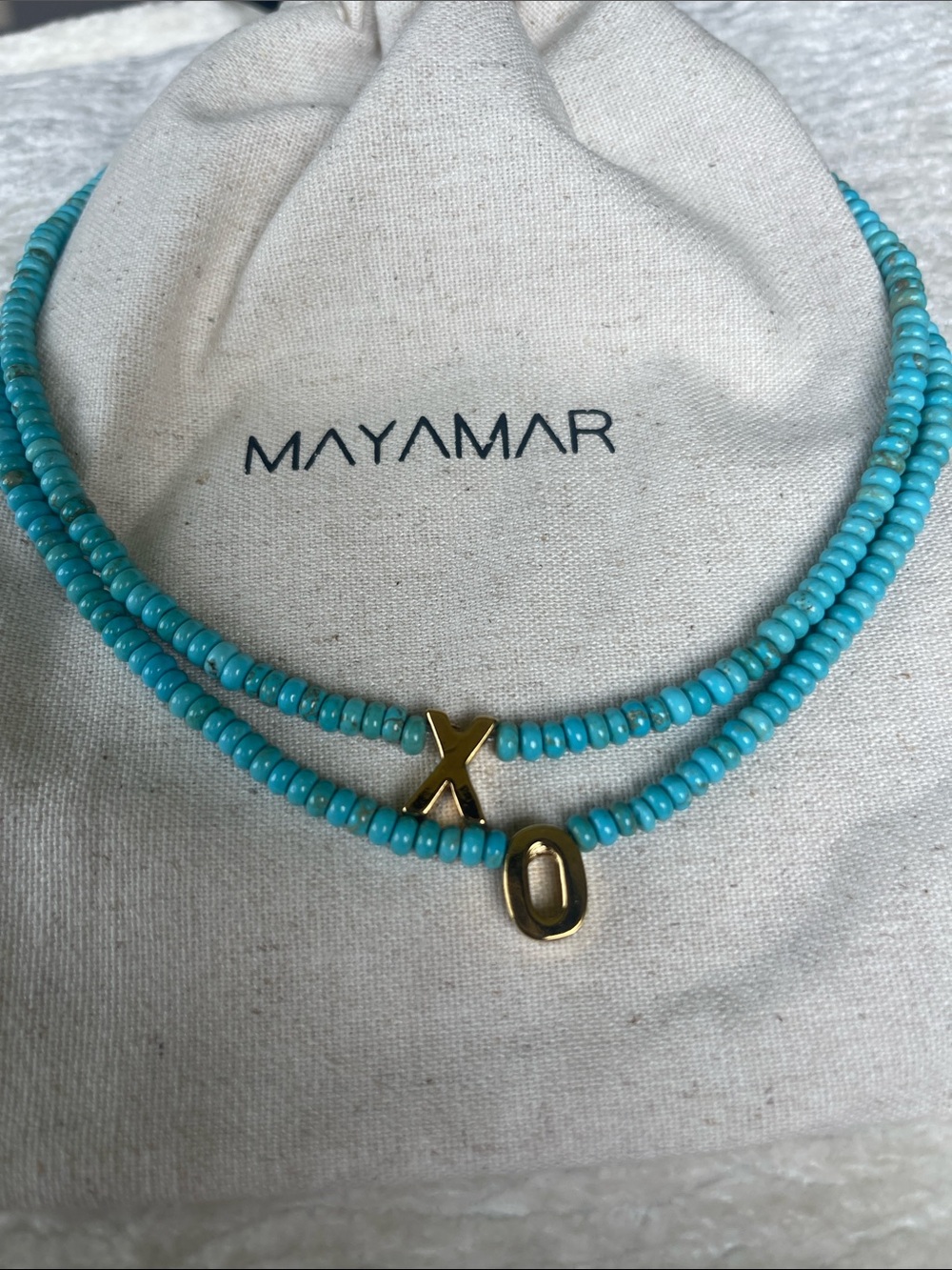 XO - Mayamar Turquoise Bead Necklace SET